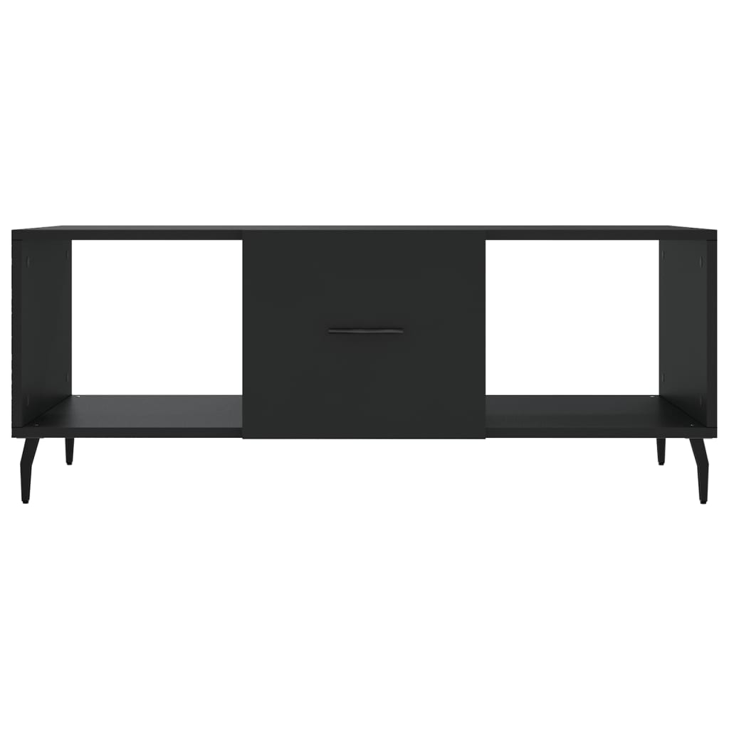 Table basse noir 102x50x40 cm bois d'ingénierie - XIOS