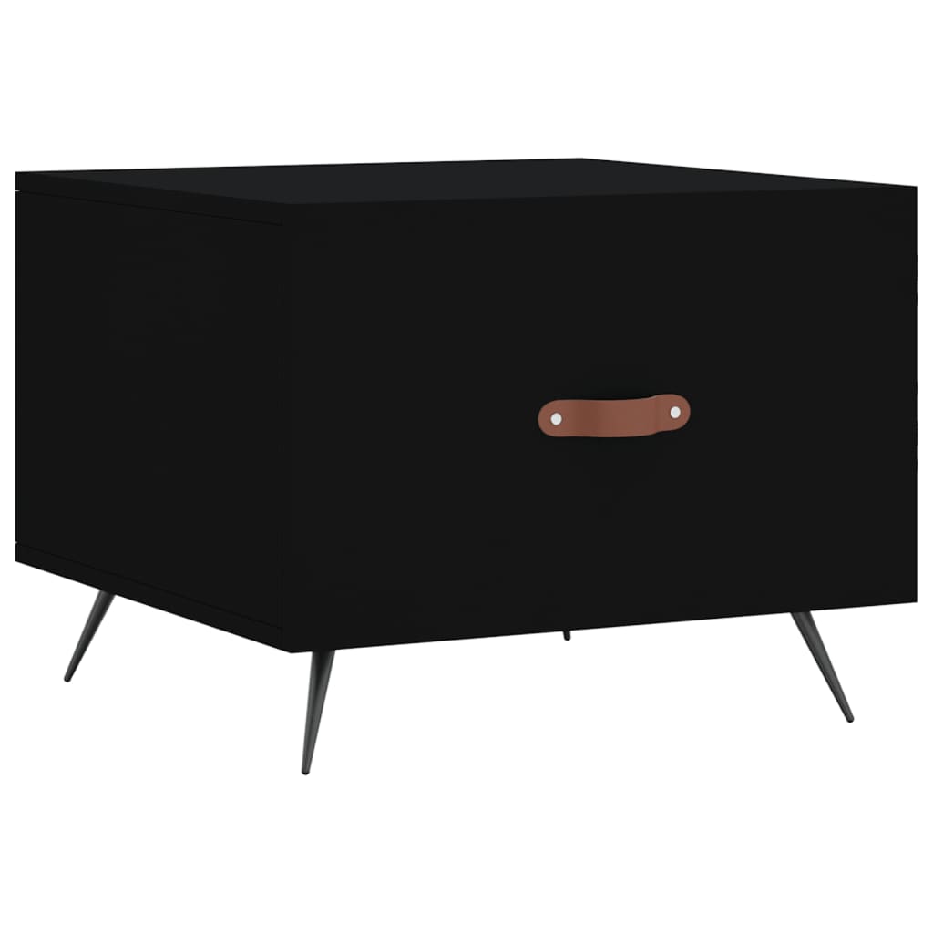 Table basse Noir 50x50x40 cm Bois d'ingénierie - XIOS