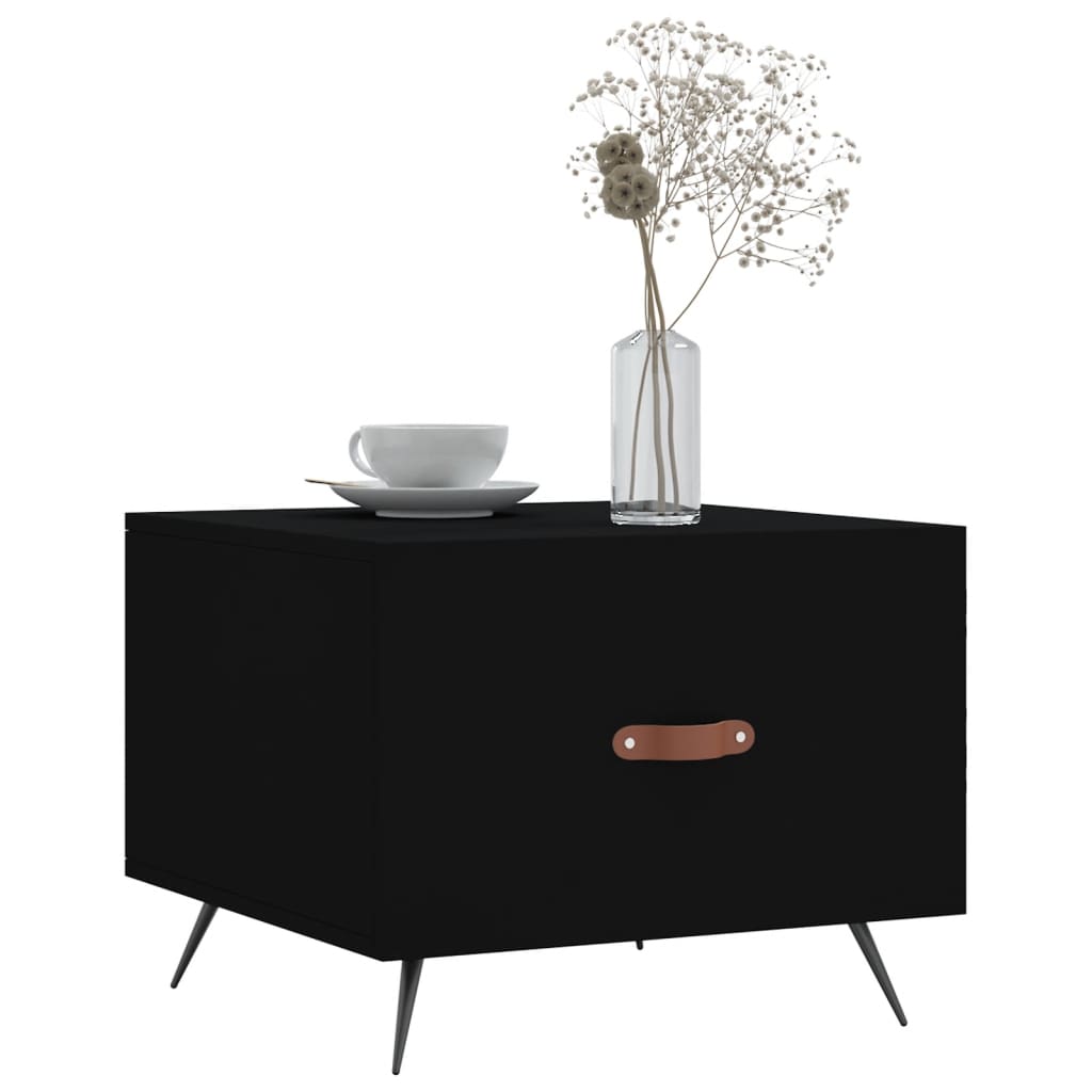 Table basse Noir 50x50x40 cm Bois d'ingénierie - XIOS