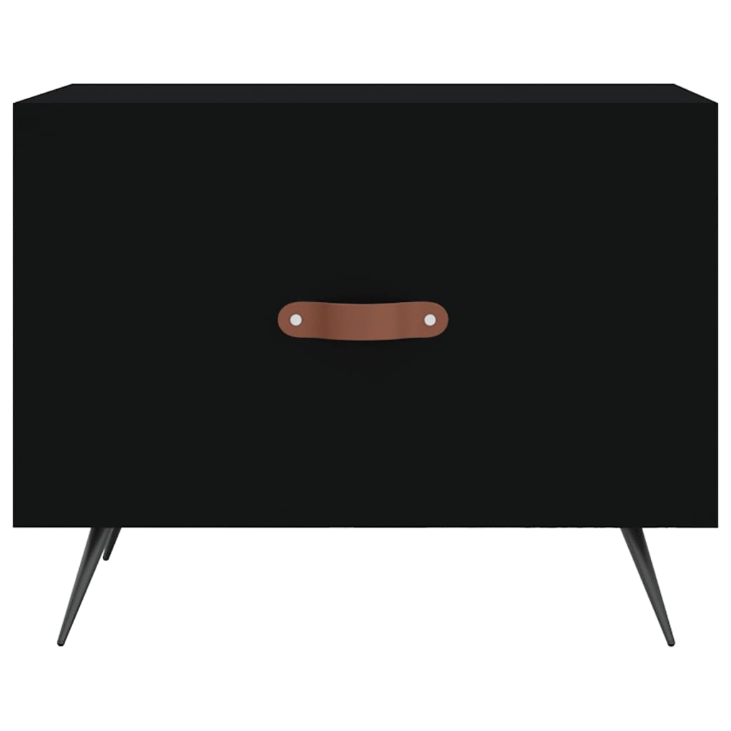 Table basse Noir 50x50x40 cm Bois d'ingénierie - XIOS