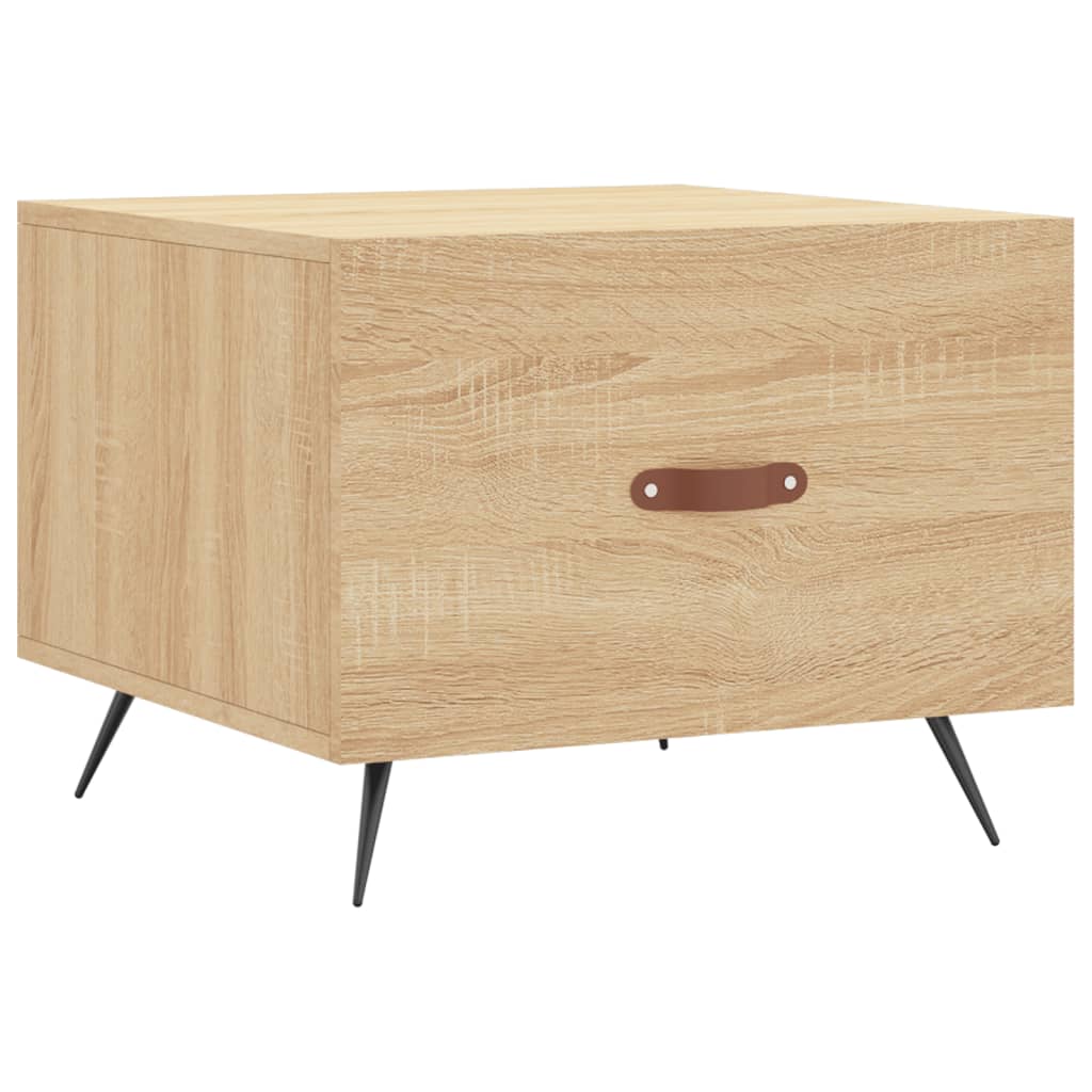 Table basse Chêne sonoma 50x50x40 cm Bois d'ingénierie - XIOS
