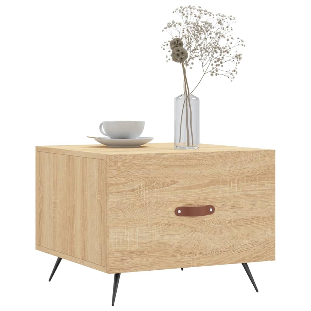 Table basse Chêne sonoma 50x50x40 cm Bois d'ingénierie - XIOS