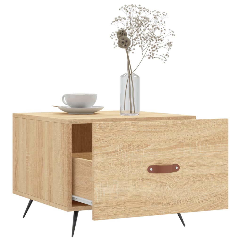 Table basse Chêne sonoma 50x50x40 cm Bois d'ingénierie - XIOS