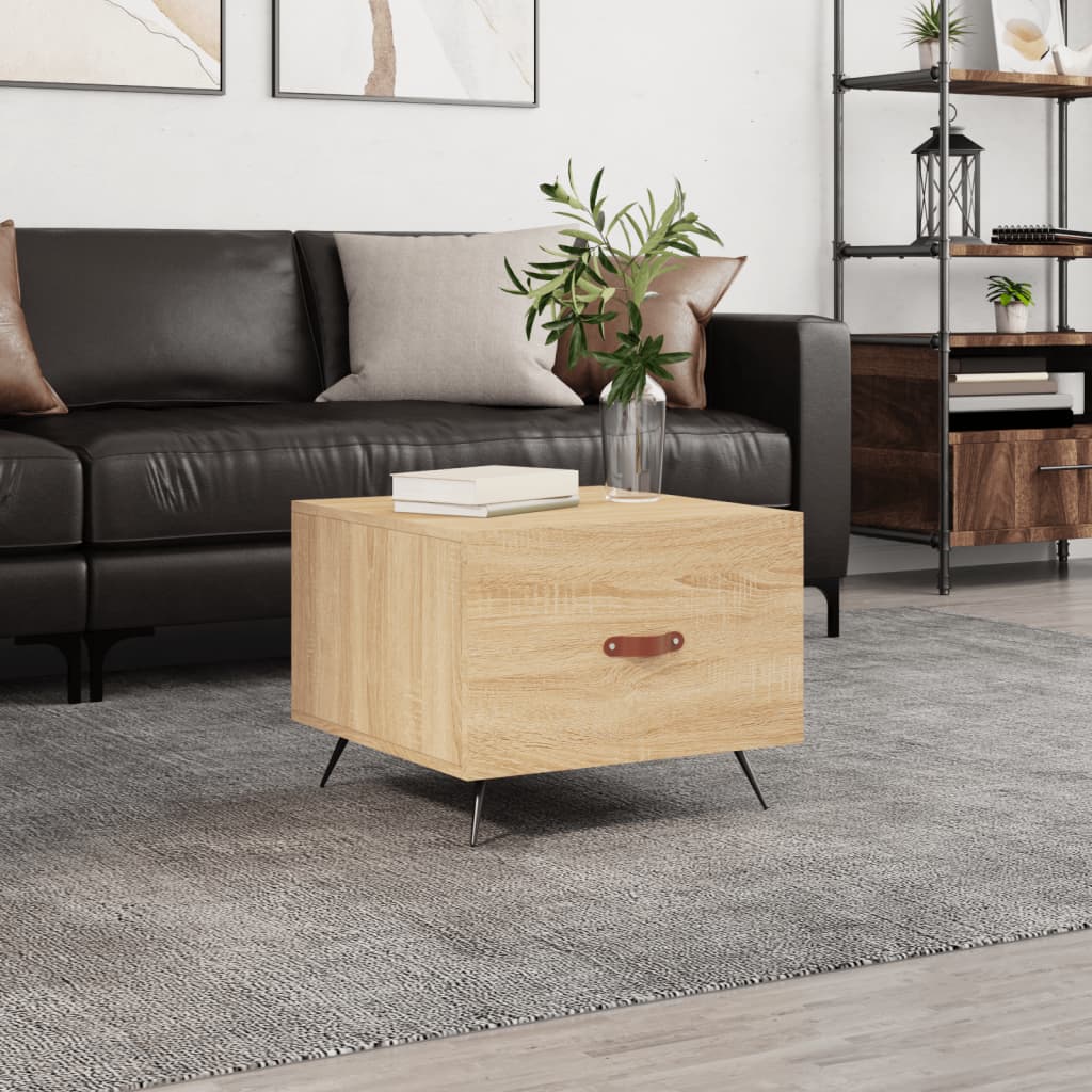 Table basse Chêne sonoma 50x50x40 cm Bois d'ingénierie - XIOS