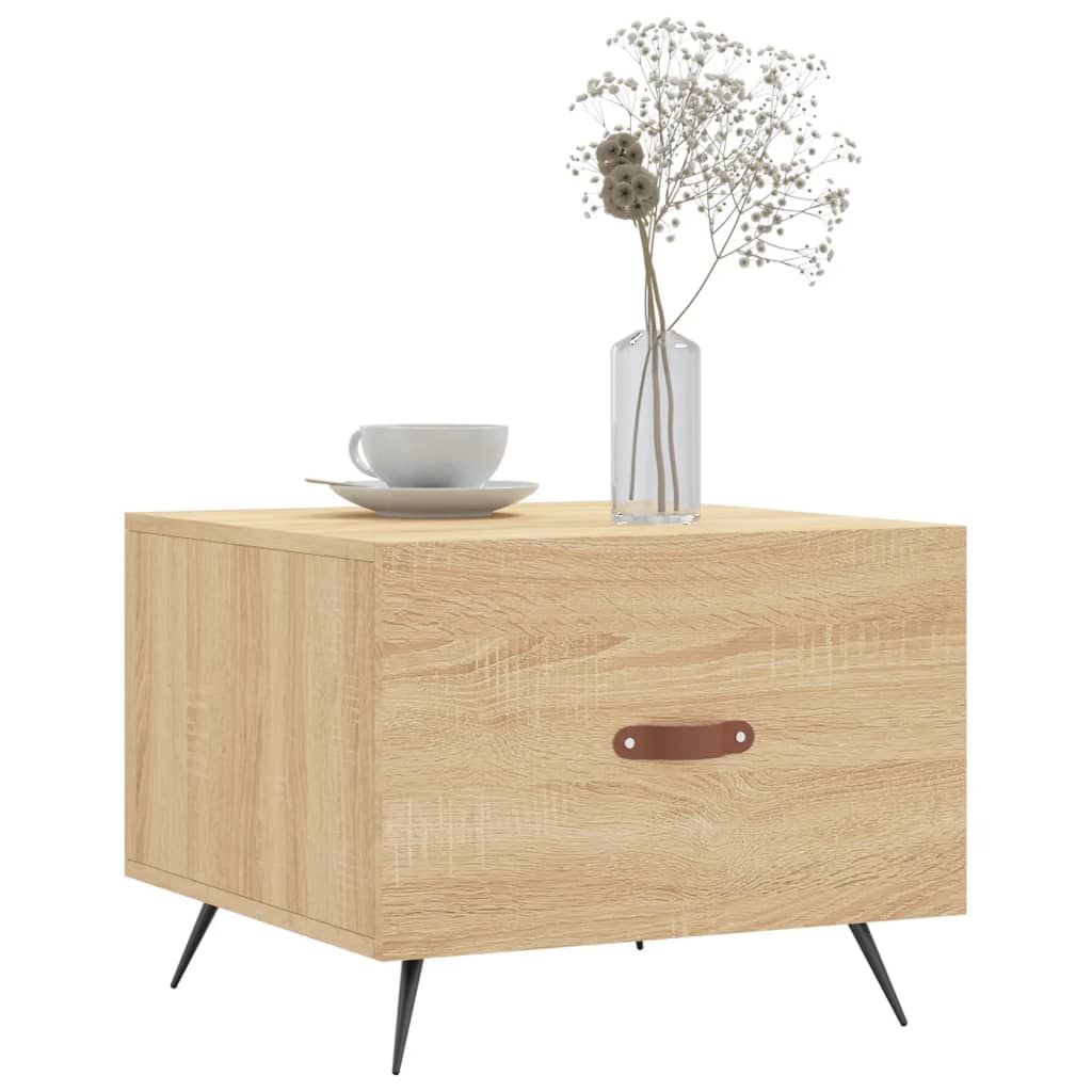 Tables basses 2 pcs chêne sonoma 50x50x40 cm bois d'ingénierie - XIOS