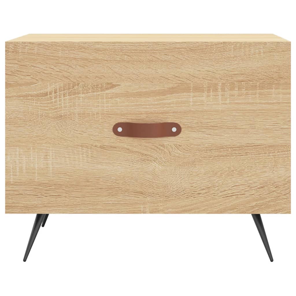Tables basses 2 pcs chêne sonoma 50x50x40 cm bois d'ingénierie - XIOS
