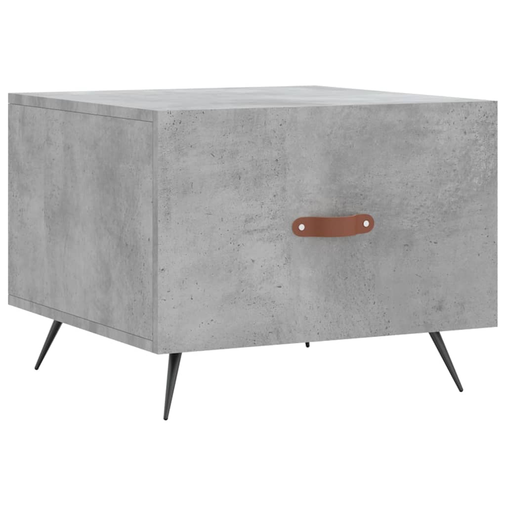 Table basse gris béton 50x50x40 cm bois d'ingénierie - XIOS
