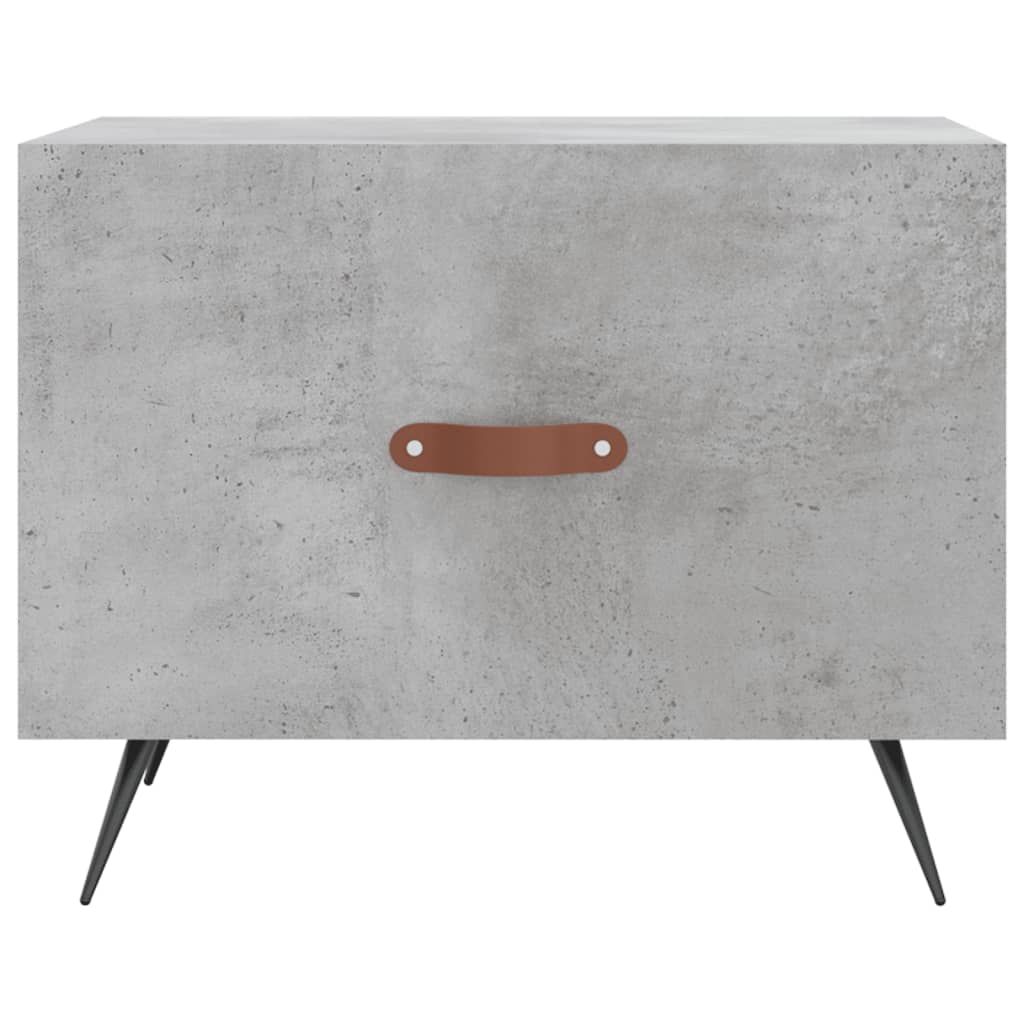 Tables basses 2 pcs gris béton 50x50x40 cm bois d'ingénierie - XIOS
