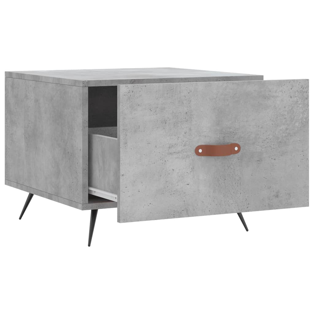 Tables basses 2 pcs gris béton 50x50x40 cm bois d'ingénierie - XIOS