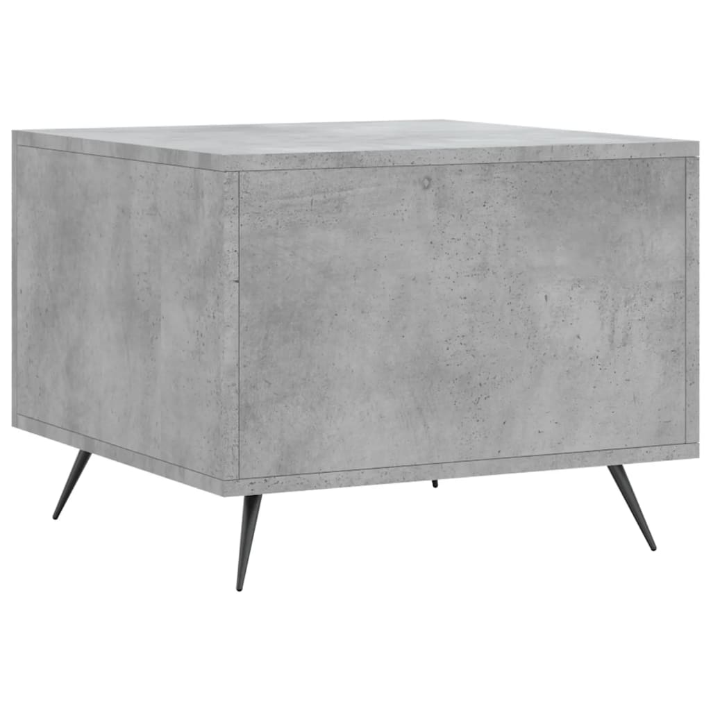 Tables basses 2 pcs gris béton 50x50x40 cm bois d'ingénierie - XIOS
