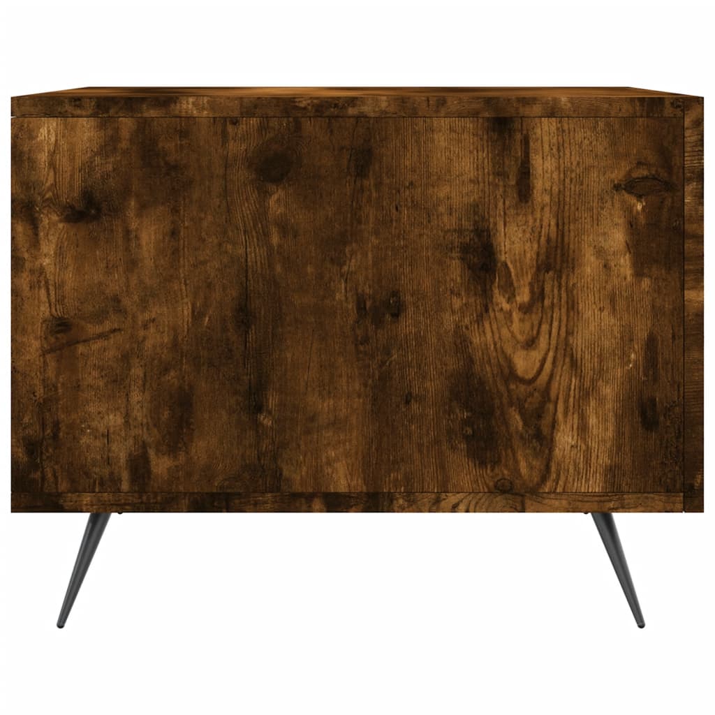 Tables basses 2 pcs chêne fumé 50x50x40 cm bois d'ingénierie - XIOS