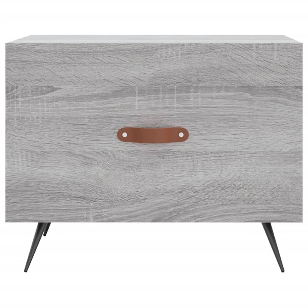 Table basse Sonoma gris 50x50x40 cm Bois d'ingénierie - XIOS