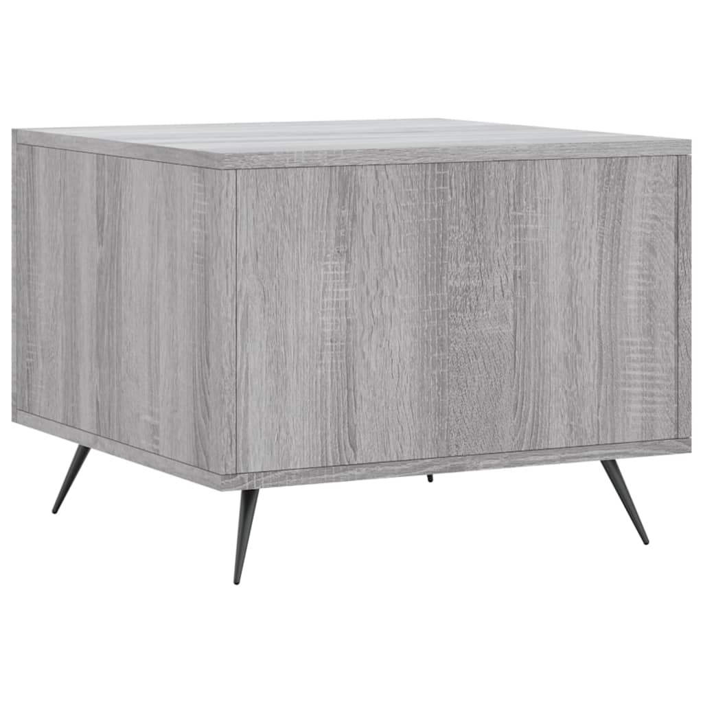 Table basse Sonoma gris 50x50x40 cm Bois d'ingénierie - XIOS