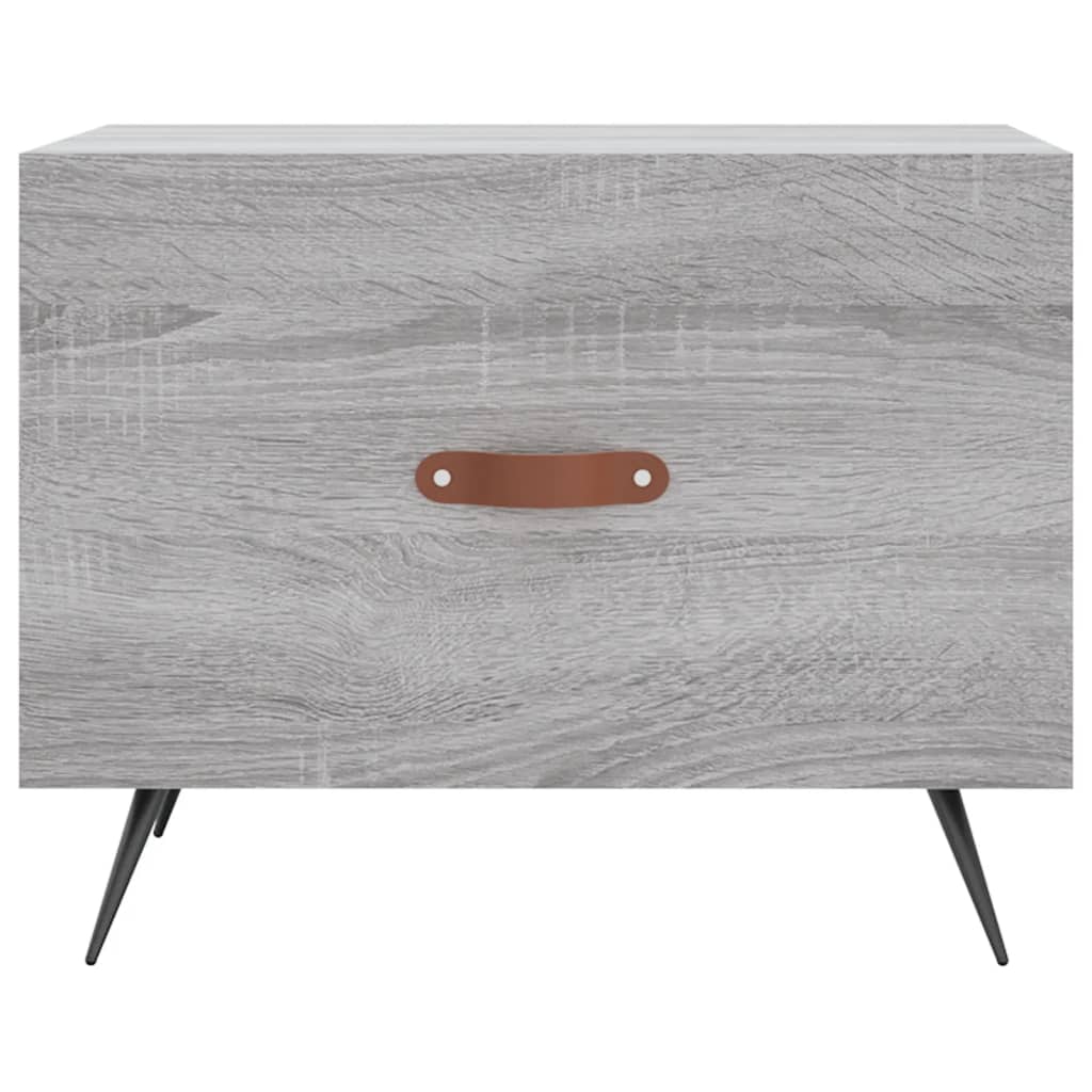 Tables basses 2 pcs sonoma gris 50x50x40 cm bois d'ingénierie - XIOS