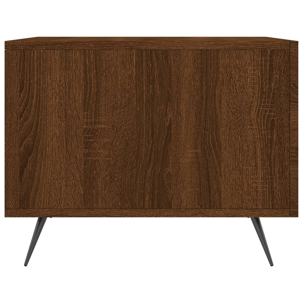 Table basse Chêne marron 50x50x40 cm Bois d'ingénierie - XIOS