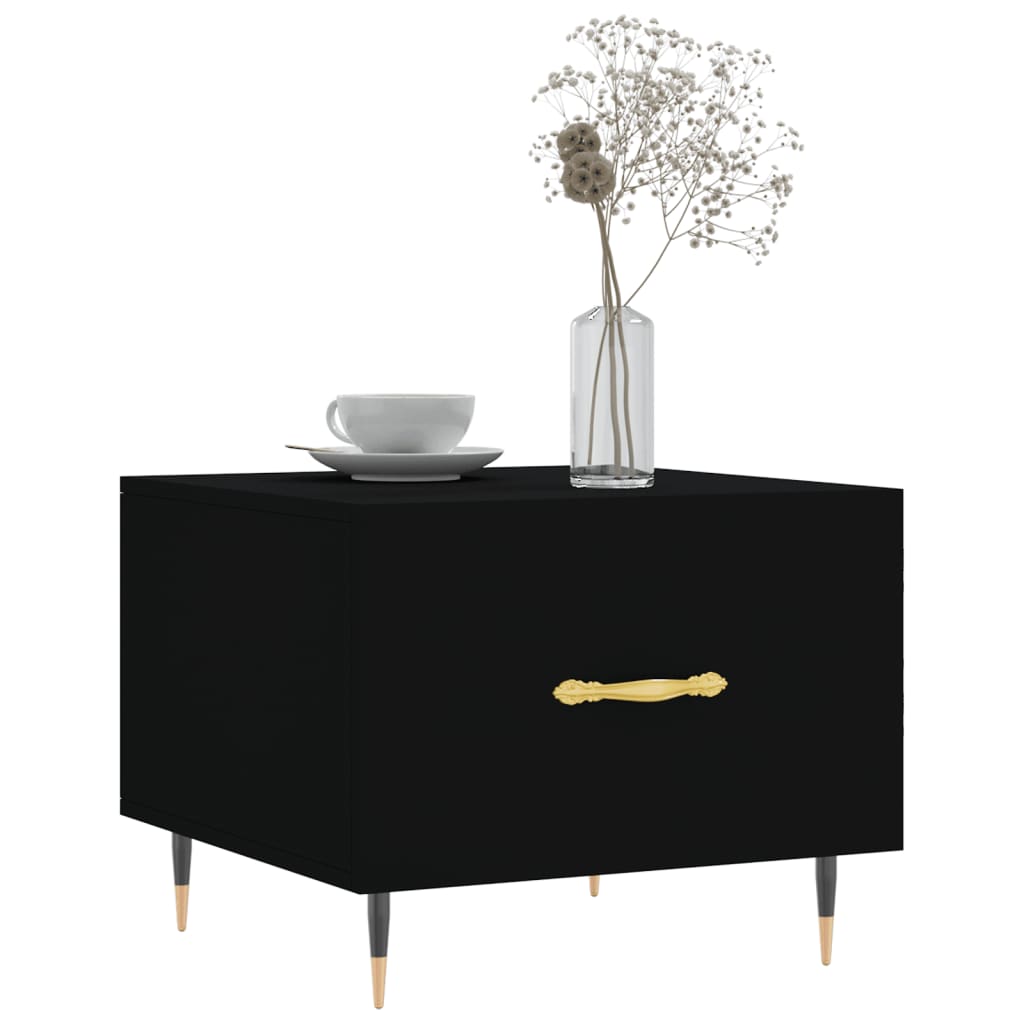 Table basse Noir 50x50x40 cm Bois d'ingénierie Tables basses vidaXL