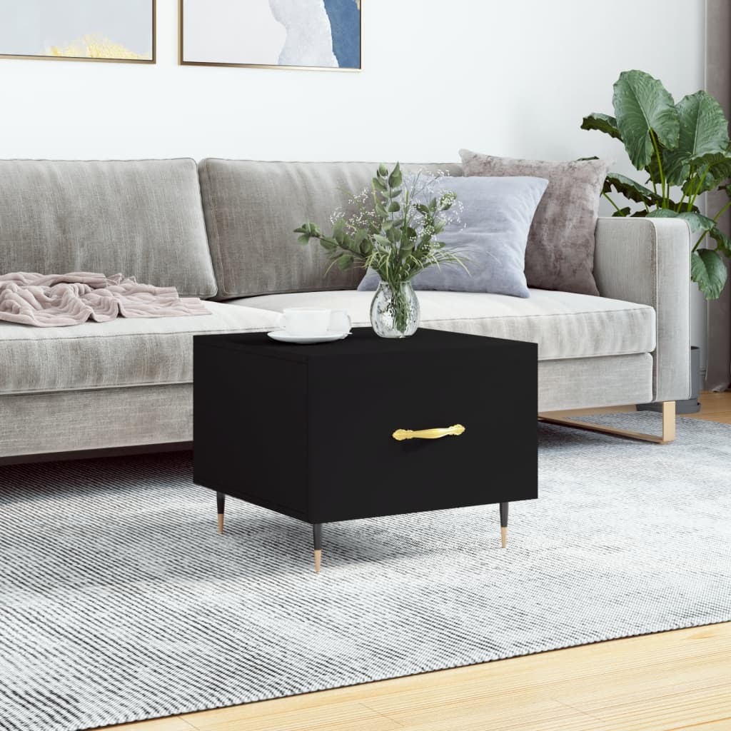Table basse Noir 50x50x40 cm Bois d'ingénierie Tables basses vidaXL