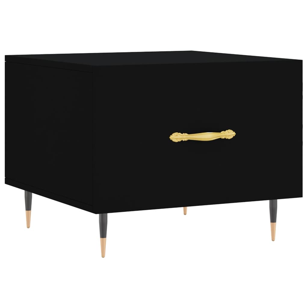 Tables basses 2 pcs noir 50x50x40 cm bois d'ingénierie - XIOS