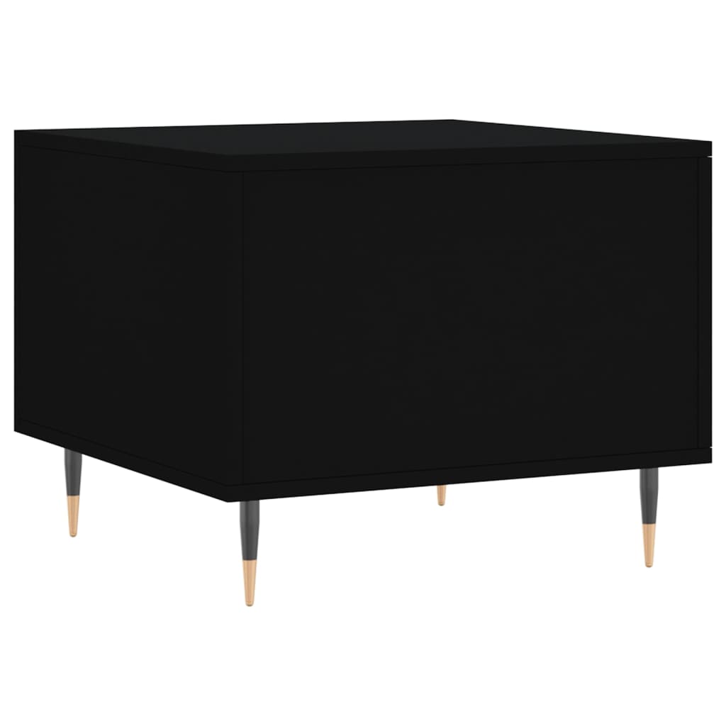 Tables basses 2 pcs noir 50x50x40 cm bois d'ingénierie - XIOS