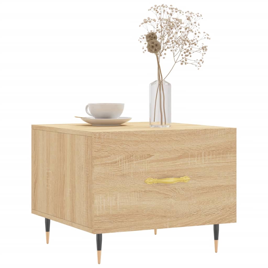 Tables basses 2 pcs chêne sonoma 50x50x40 cm bois d'ingénierie - XIOS