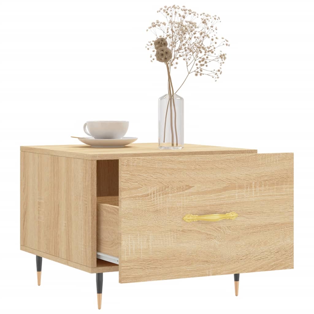 Tables basses 2 pcs chêne sonoma 50x50x40 cm bois d'ingénierie - XIOS