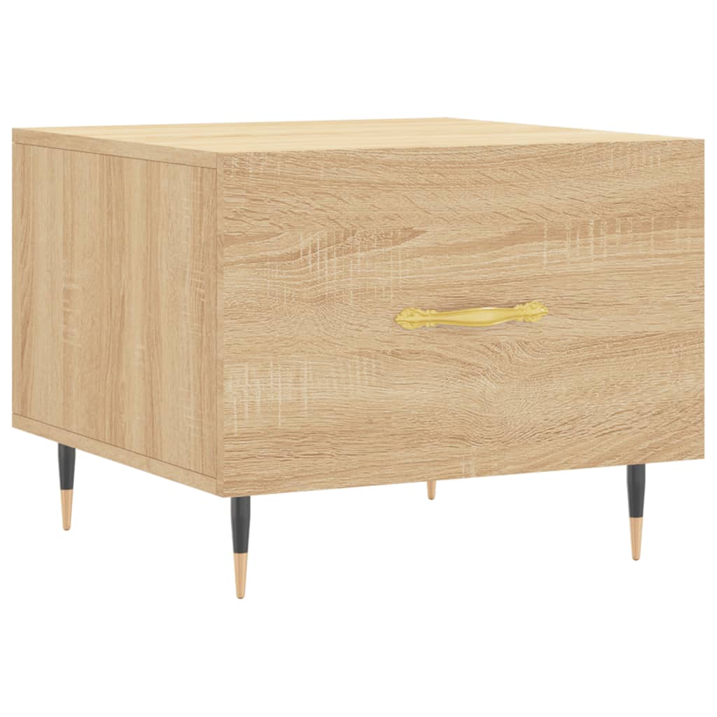Tables basses 2 pcs chêne sonoma 50x50x40 cm bois d'ingénierie - XIOS