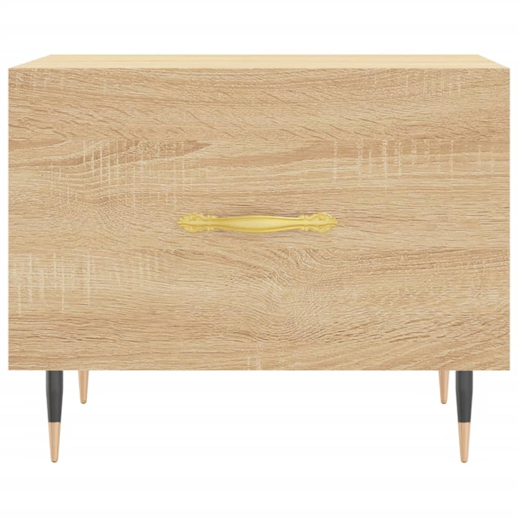 Tables basses 2 pcs chêne sonoma 50x50x40 cm bois d'ingénierie - XIOS