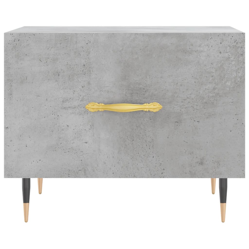 Table basse gris béton 50x50x40 cm bois d'ingénierie - XIOS