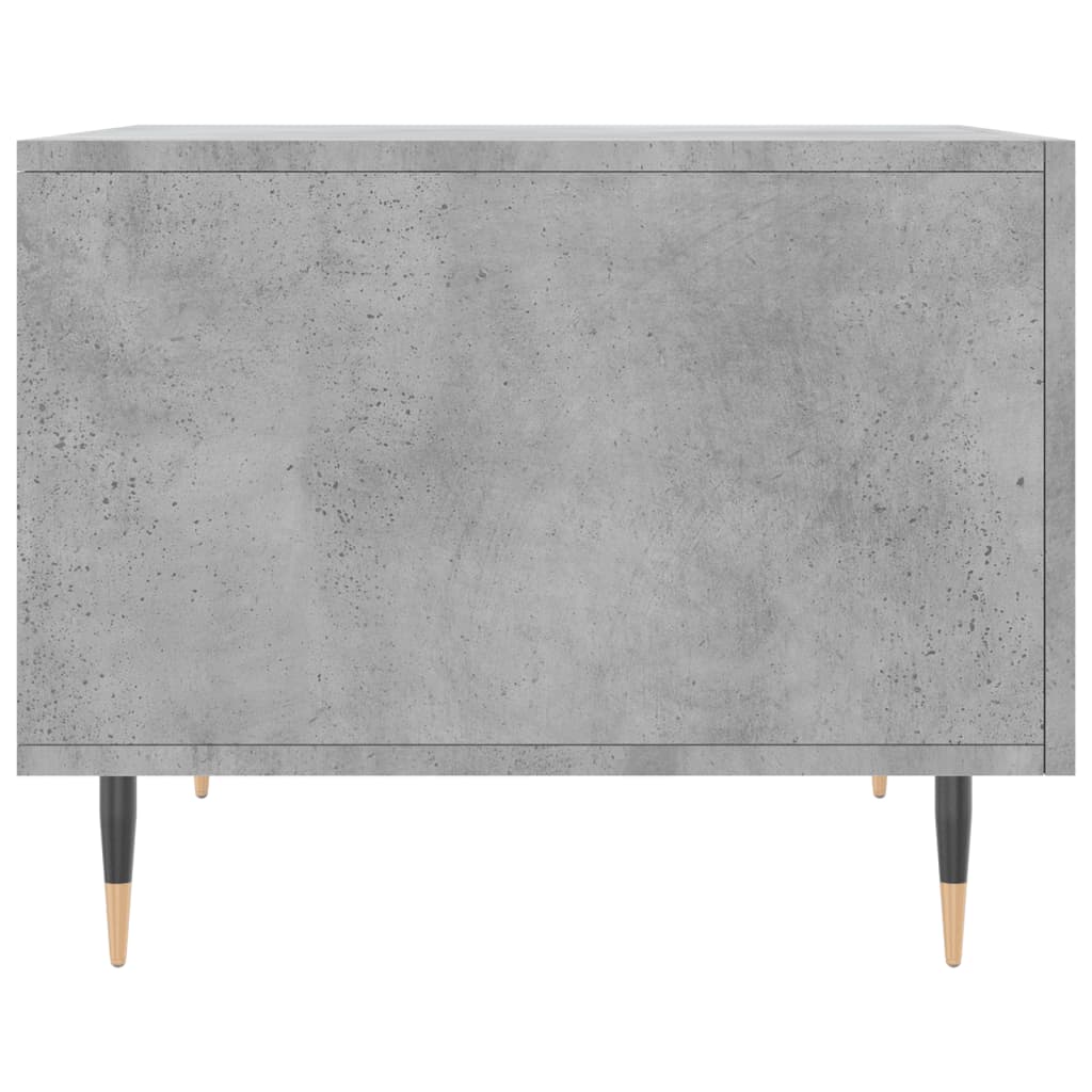 Table basse gris béton 50x50x40 cm bois d'ingénierie - XIOS