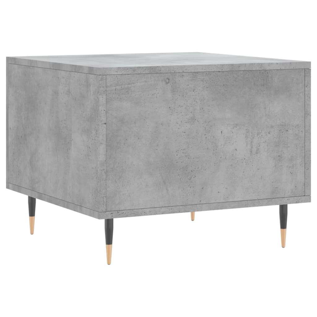Table basse gris béton 50x50x40 cm bois d'ingénierie - XIOS