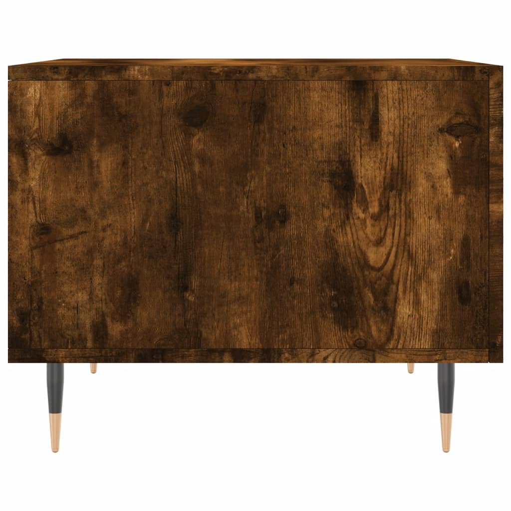 Table basse Chêne fumé 50x50x40 cm Bois d'ingénierie - XIOS