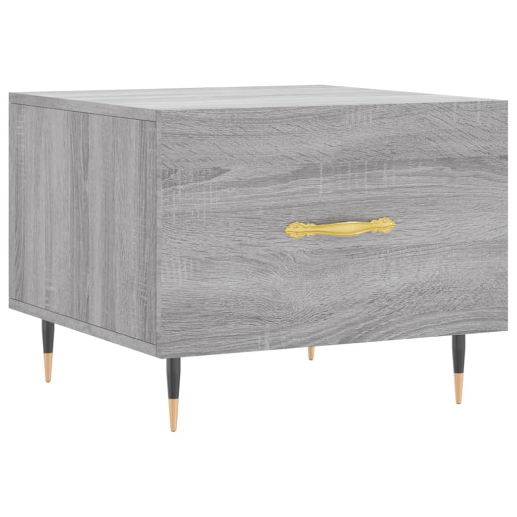 Table basse Sonoma gris 50x50x40 cm Bois d'ingénierie - XIOS