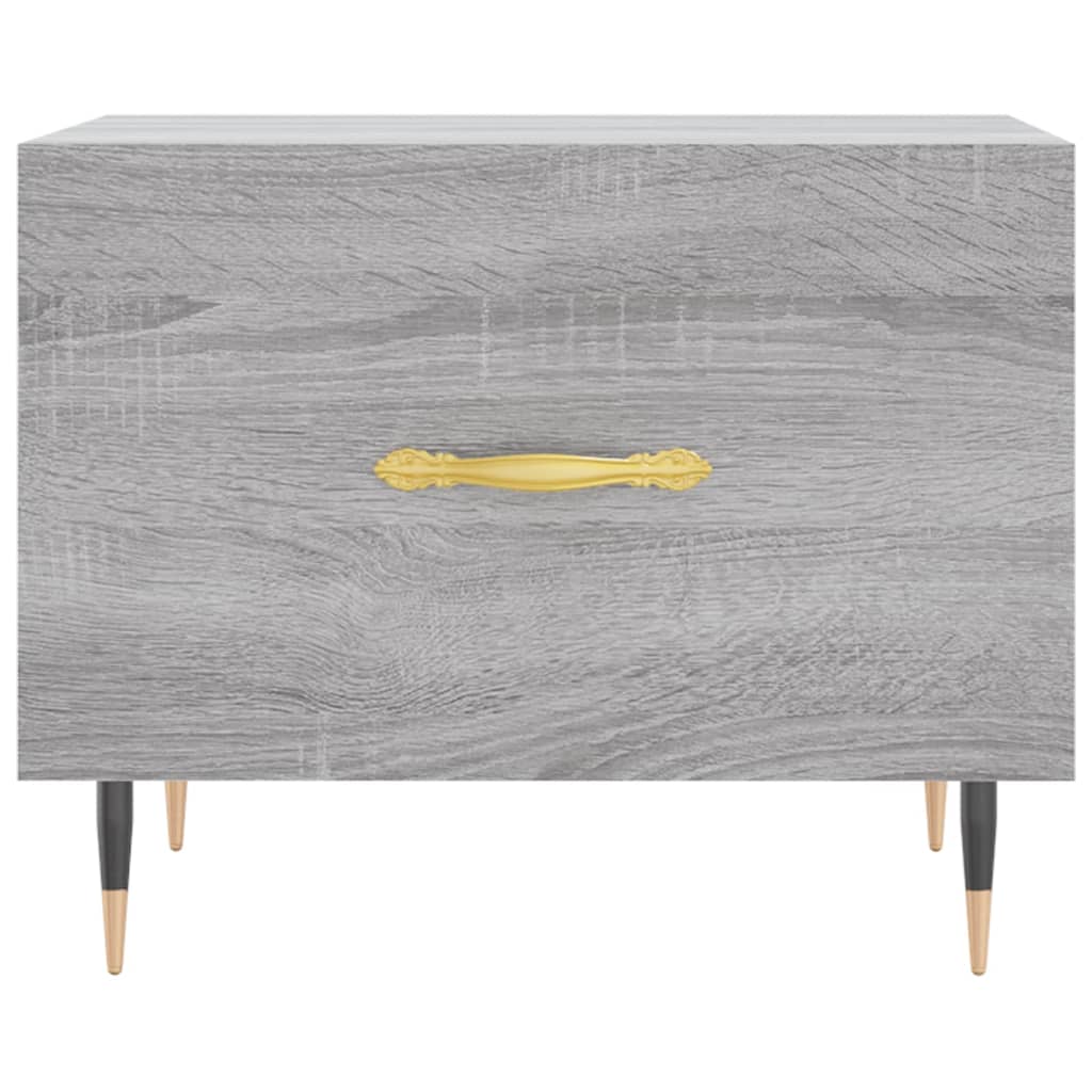 Table basse Sonoma gris 50x50x40 cm Bois d'ingénierie - XIOS
