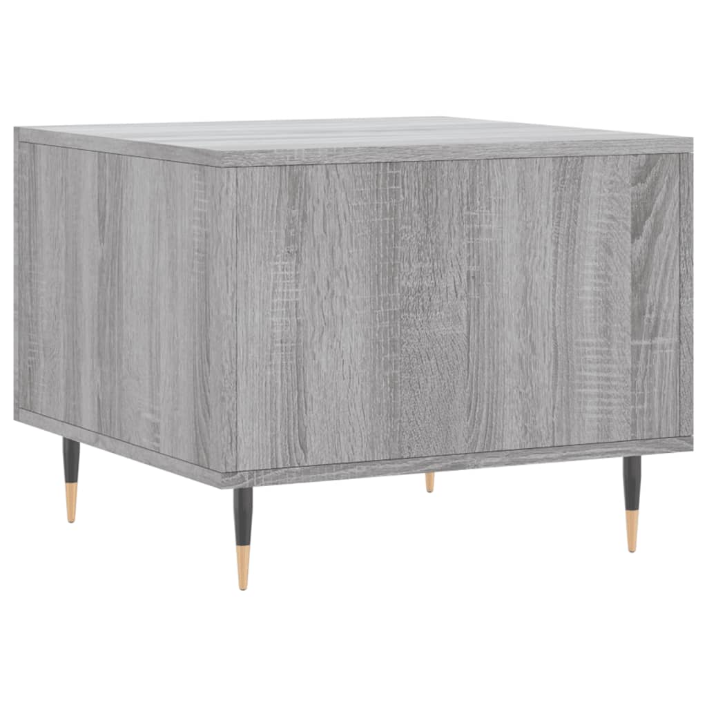 Table basse Sonoma gris 50x50x40 cm Bois d'ingénierie - XIOS