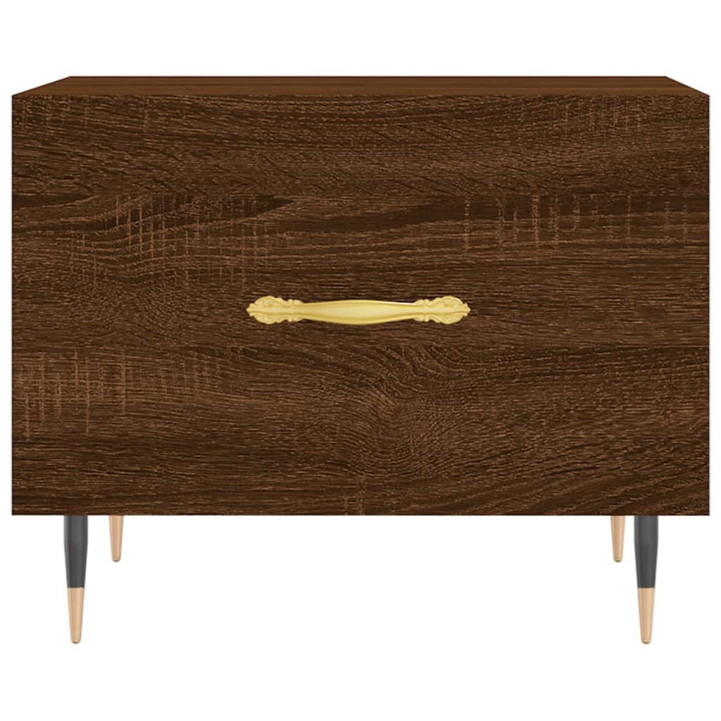 Table basse Chêne marron 50x50x40 cm Bois d'ingénierie - XIOS