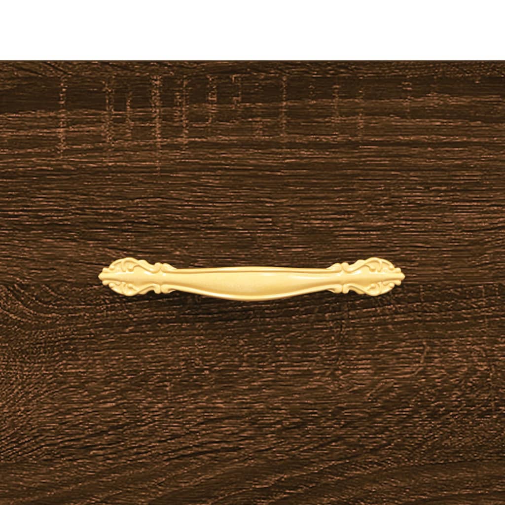 Table basse Chêne marron 50x50x40 cm Bois d'ingénierie - XIOS