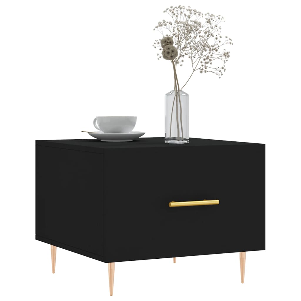 Table basse Noir 50x50x40 cm Bois d'ingénierie - XIOS