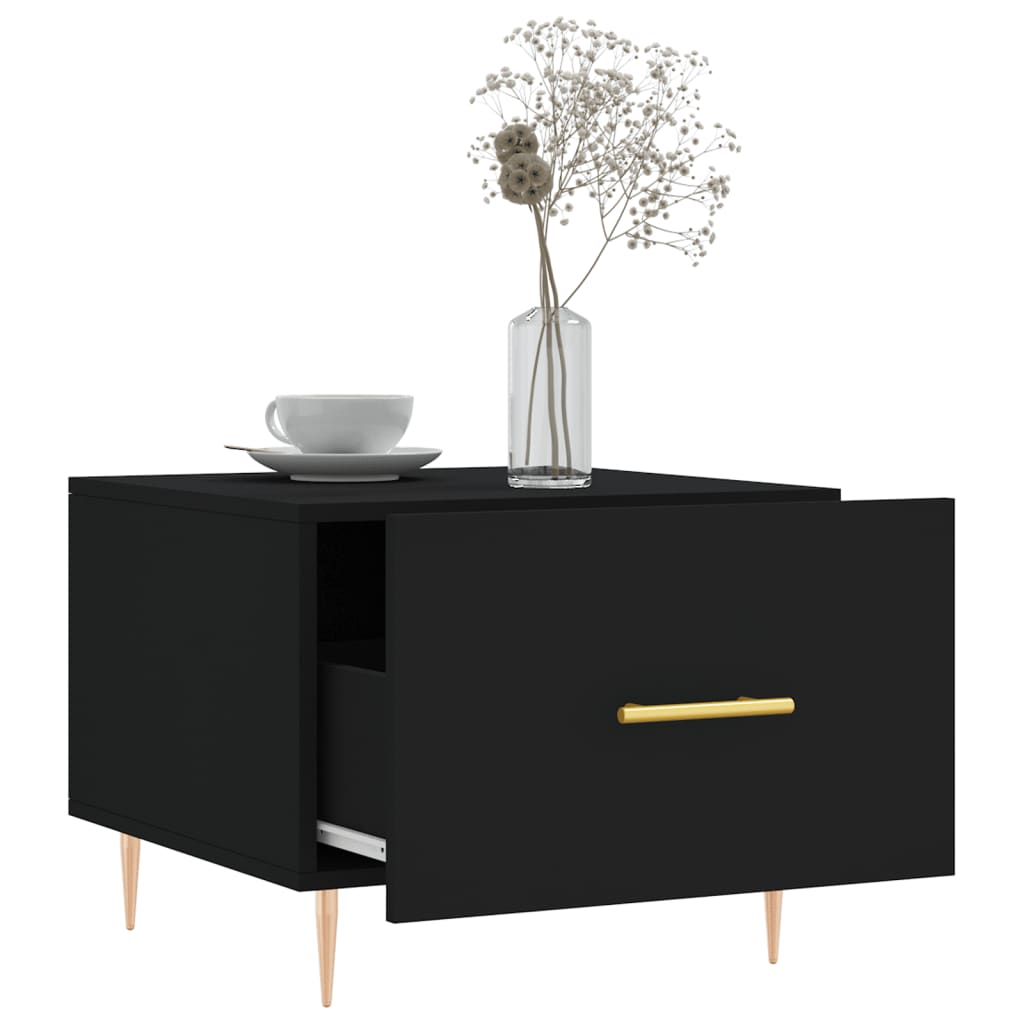 Table basse Noir 50x50x40 cm Bois d'ingénierie - XIOS