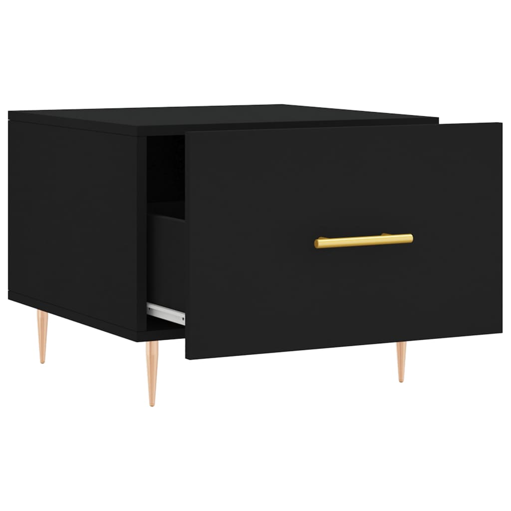 Table basse Noir 50x50x40 cm Bois d'ingénierie - XIOS