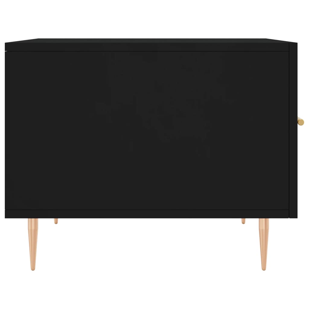 Tables basses 2 pcs noir 50x50x40 cm bois d'ingénierie - XIOS