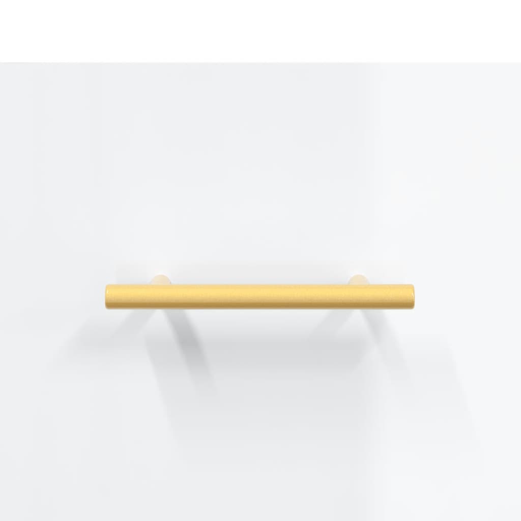 Table basse blanc brillant 50x50x40 cm bois d'ingénierie - XIOS