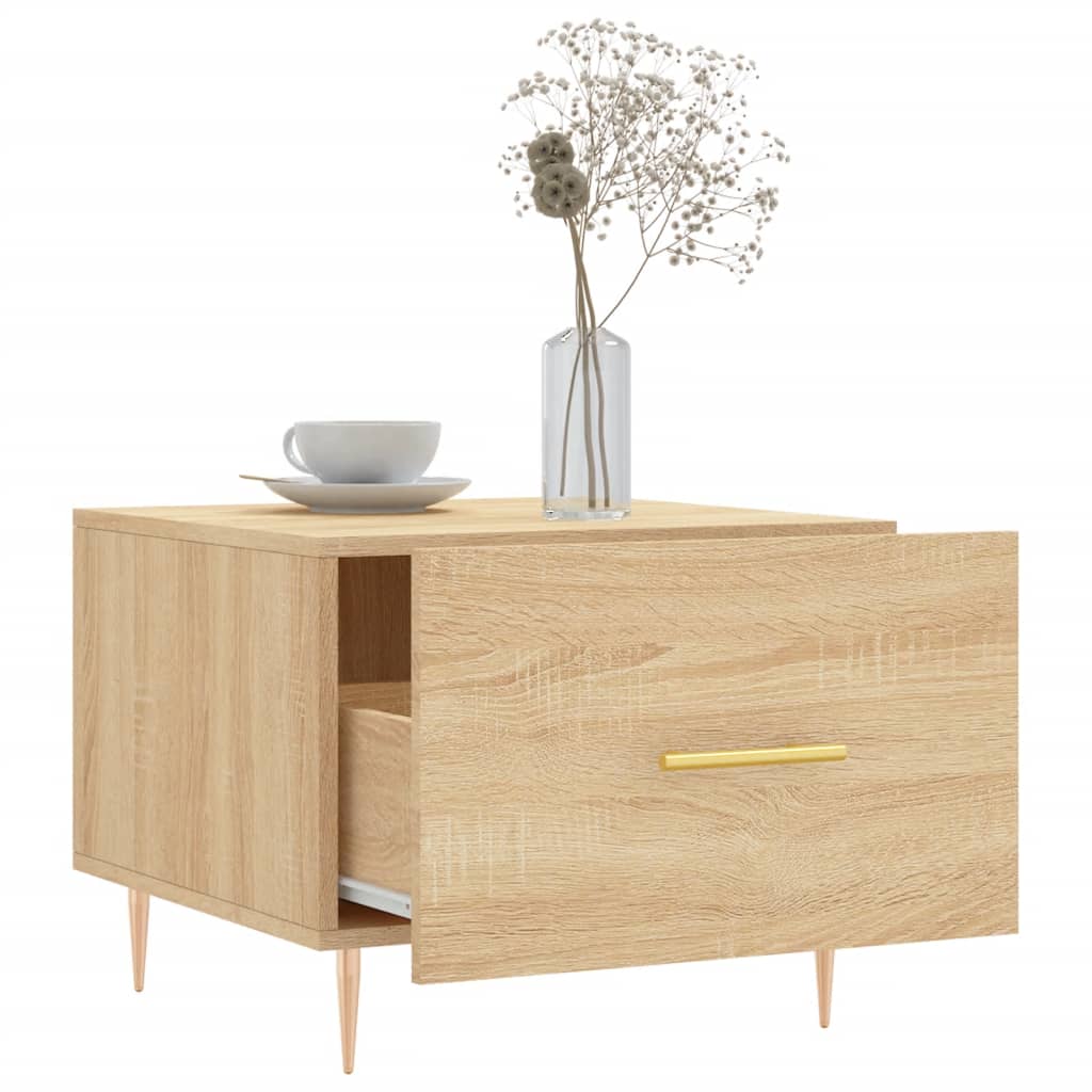 Table basse Chêne sonoma 50x50x40 cm Bois d'ingénierie - XIOS