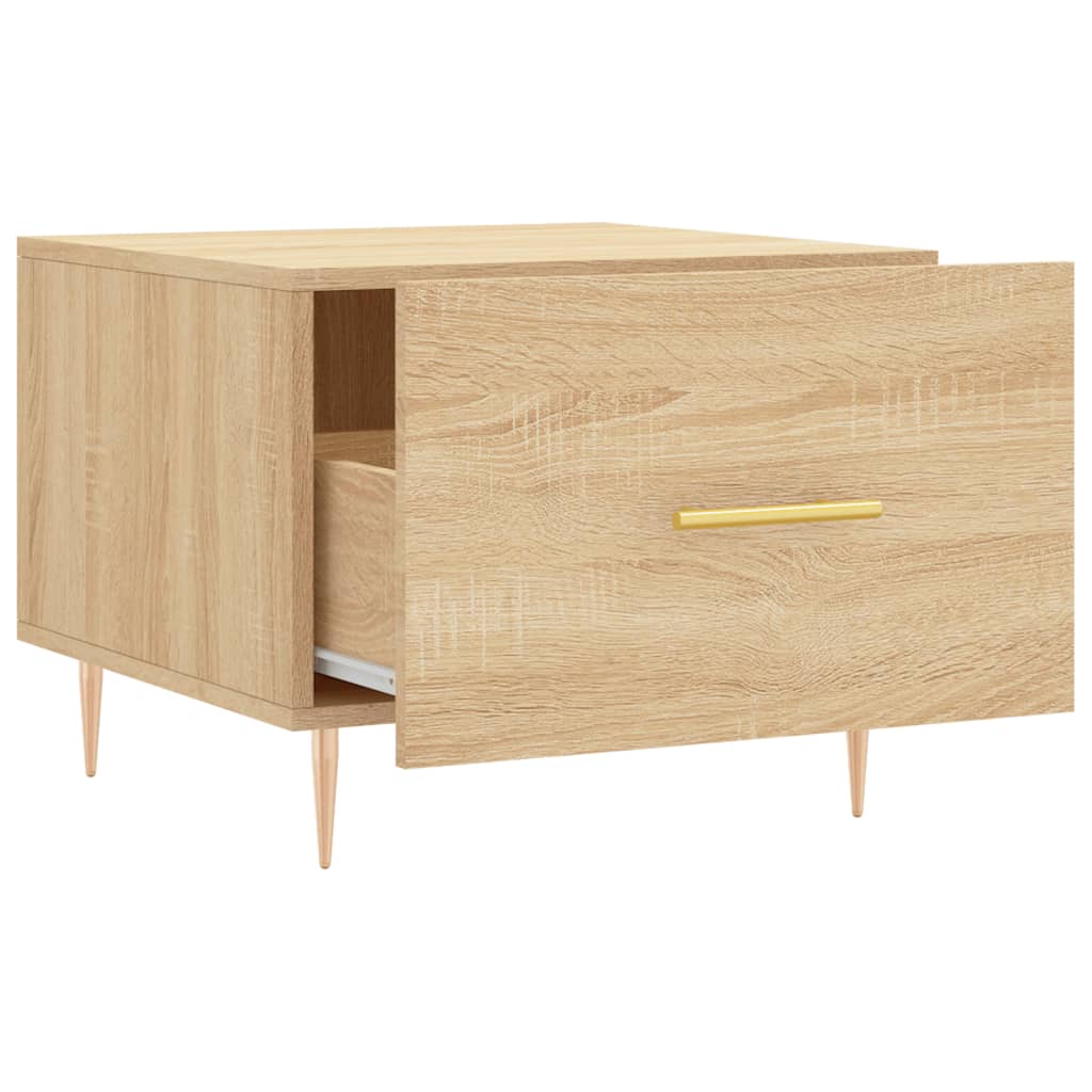 Table basse Chêne sonoma 50x50x40 cm Bois d'ingénierie - XIOS