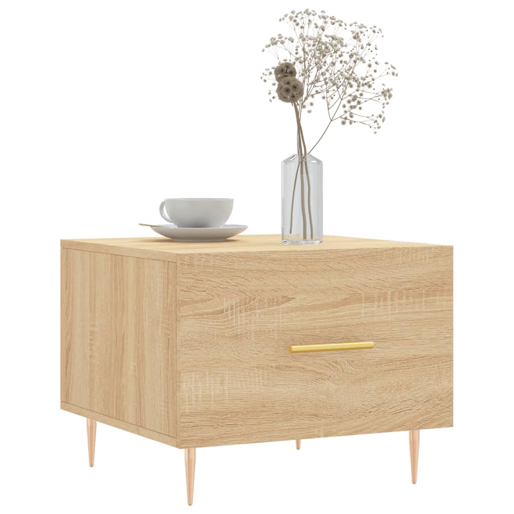 Tables basses 2 pcs chêne sonoma 50x50x40 cm bois d'ingénierie - XIOS