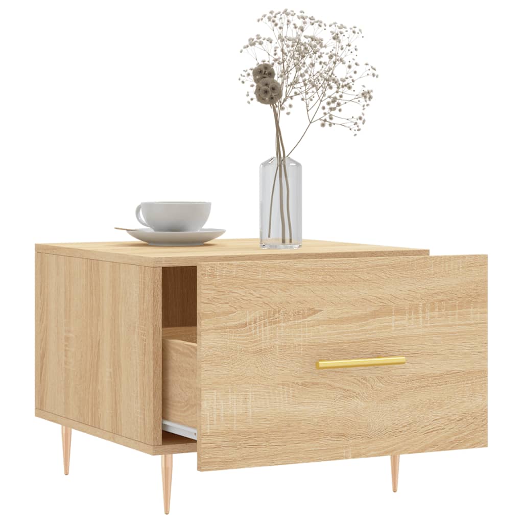 Tables basses 2 pcs chêne sonoma 50x50x40 cm bois d'ingénierie - XIOS