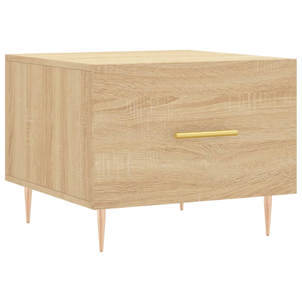 Tables basses 2 pcs chêne sonoma 50x50x40 cm bois d'ingénierie - XIOS