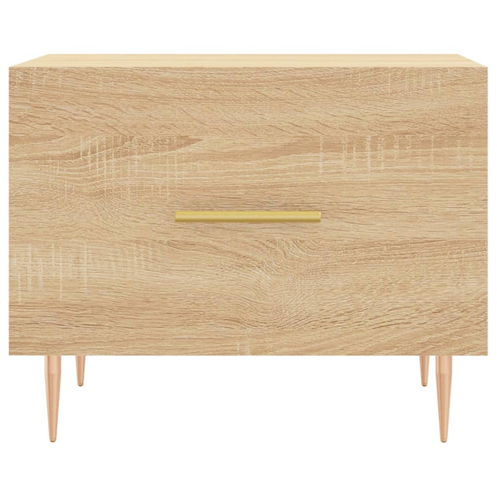 Tables basses 2 pcs chêne sonoma 50x50x40 cm bois d'ingénierie - XIOS