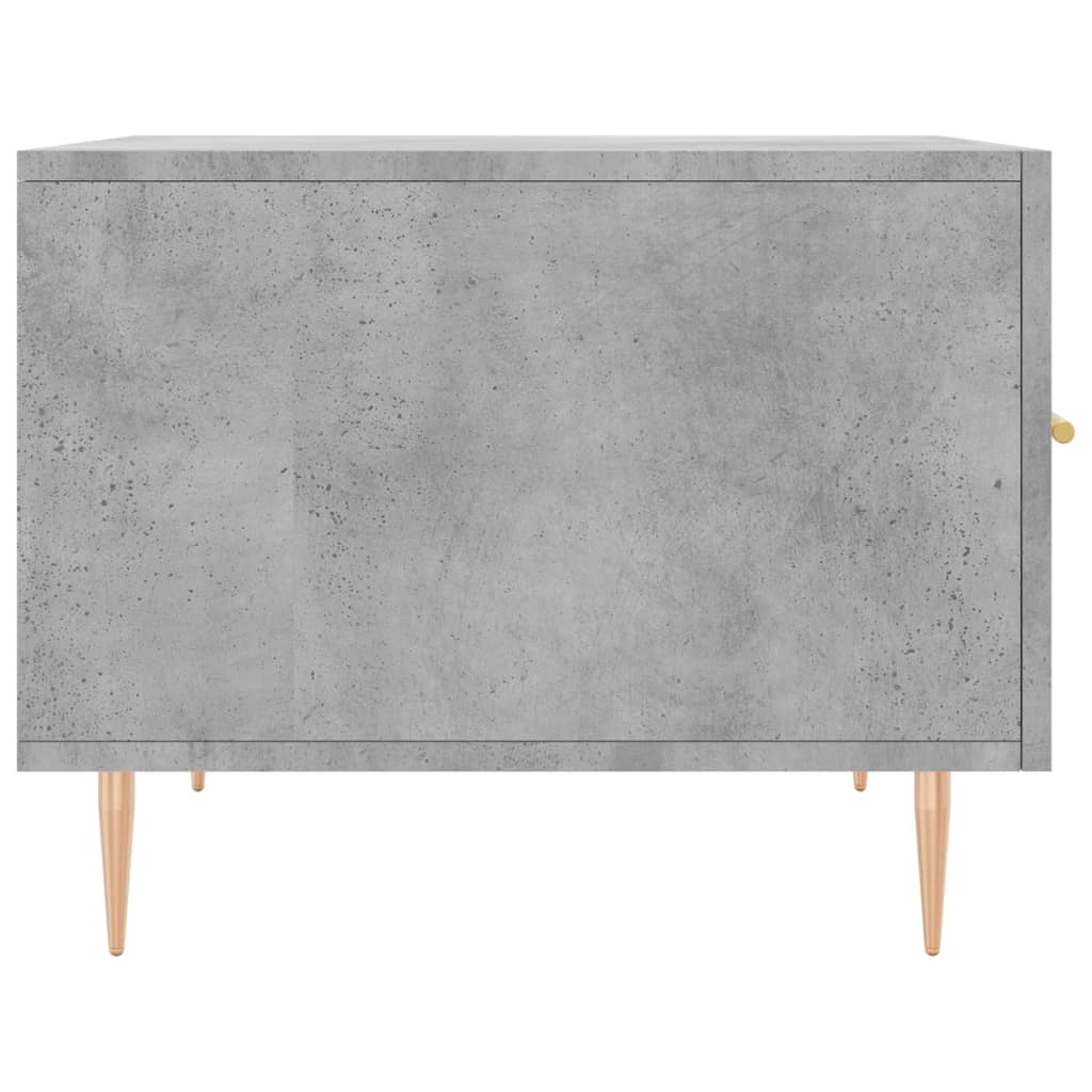 Table basse gris béton 50x50x40 cm bois d'ingénierie - XIOS