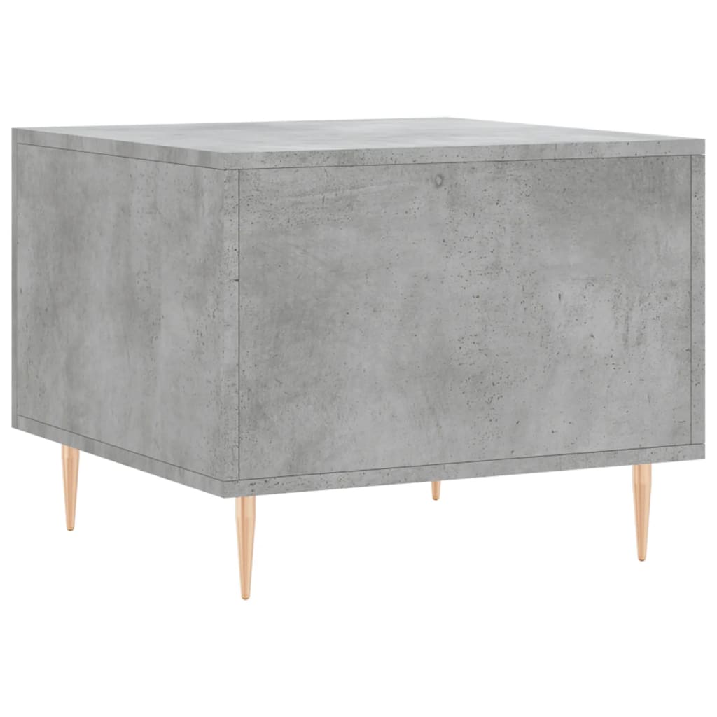 Table basse gris béton 50x50x40 cm bois d'ingénierie - XIOS