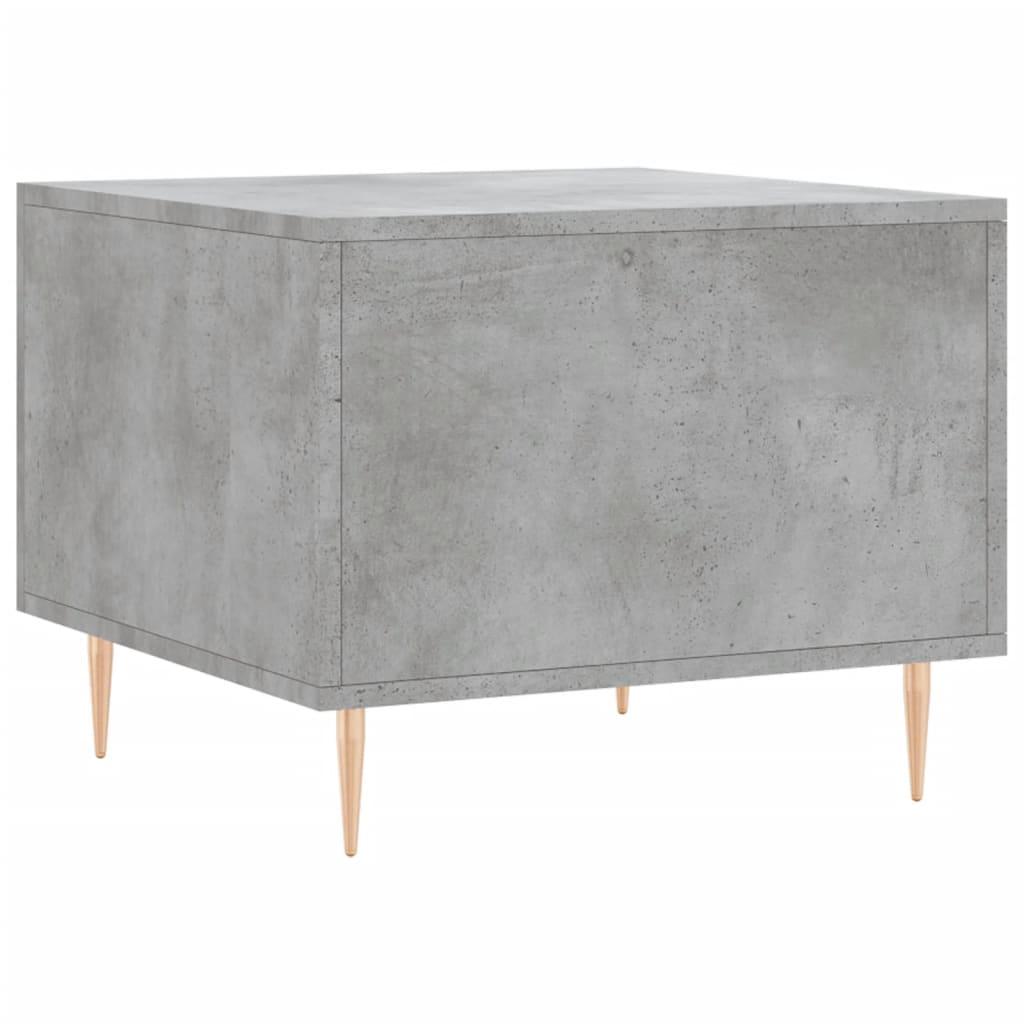 Tables basses 2 pcs gris béton 50x50x40 cm bois d'ingénierie - XIOS
